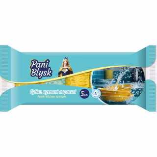 Губки кухонні Pani Blysk Пористі 5 шт. (4823071661194)
