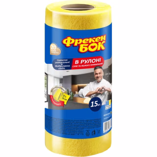 Серветки для прибирання Фрекен БОК Універсальні в рулоні 15 шт. (4823071663662)