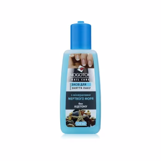 Рідина для зняття лаку Nogotok Мінерали Мертвого моря Без ацетону 125 мл (4823077515484)