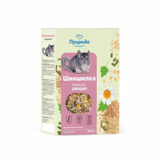 Корм для грызунов Природа «Шиншилка» + Колор и Энзим 500 г (4823082410774)