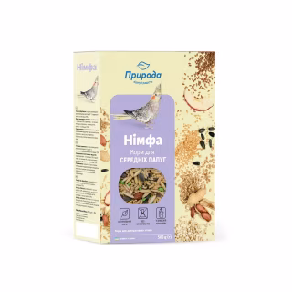 Корм для птиц Природа Нимфа для средних попугаев 500 г (4823082410804)