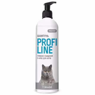 Шампунь для животных ProVET Профилайн глубокая очистка из алоэ для кошек 300 мл (4823082422050)