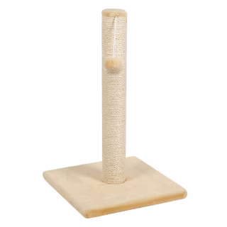 Дряпка (кігтеточка) для котів Природа Д00 стовпчик 53 см "ДЖУТ" (бежевий) (4823082425273)