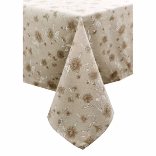 Скатерть Прованс Цветы беж Хозяйка 180х136 см (4823093450912)