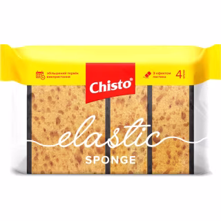 Губки кухонні Chisto Elastic Sponge 4 шт. (4823098409014)
