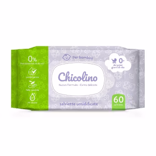 Дитячі вологі серветки Chicolino з перших днів життя 60 шт (4823098411765)