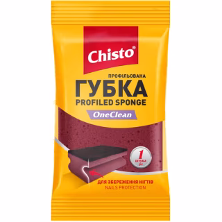Губки кухонные Chisto OneClean Профилированная 1 шт. (4823098415428)