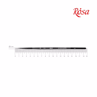 Кисточка для рисования Rosa Микс белка/соболь круглый, лайнер, WAVE 148, № 0 (4823098516859)