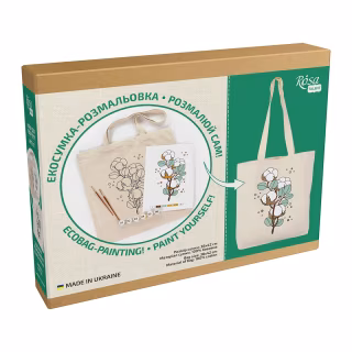 Набір для творчості Rosa Talent екосумка-розмальовка, Бавовна, 38х42 см (4823098541196)