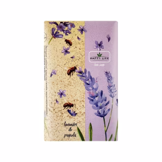 Твердое мыло Happy Life Лаванда и прополис 180 г (4823107604102)