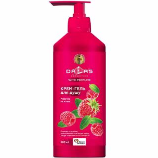 Гель для душа Dalas Cosmetics Малина и мята 500 г (4823128000235)
