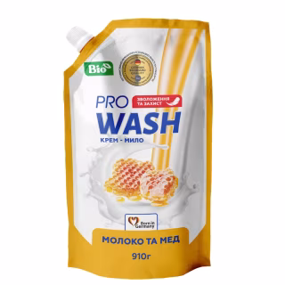 Жидкое мыло Pro Wash Молоко и мед Дой-пак 910 г (4823128001126)