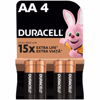 Батарейка Duracell AA лужні 4 шт. в упаковці (5000394052536 / 81551270)