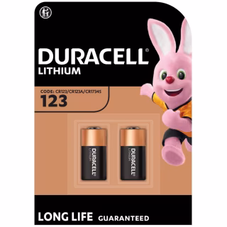 Батарейка Duracell 123 3V High Power літієва, CR123/CR123A/CR17345, 2 шт. в упаковці (5002979)