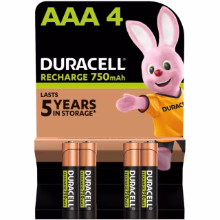 Аккумулятор Duracell AAA HR03 750mAh * 4 (5007331)