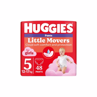Подгузники Huggies Little Movers/Pants 5 Mega 12-17 кг для девочек 48 шт (5029053547626)