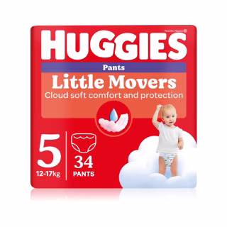 Підгузки Huggies Little Movers/Pants 5 (12-17 кг) для хлопчиків 34 шт (5029053564289)