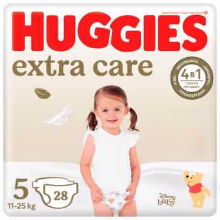 Подгузники Huggies Extra Care Size 5 (11-25 кг) 28 шт (5029053583150)