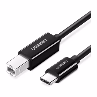 Кабель для принтера USB-C 2.0 to BM 2.0m US241 black Ugreen (50446)