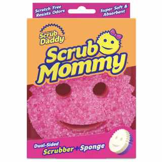 Губки кухонні Scrub Daddy Scrub Mommy Рожево-фіолетова 1 шт. (5060481022040/5060481023900)