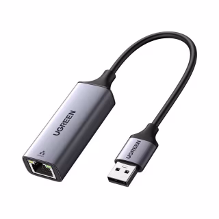 Перехідник USB 3.0 AM to RJ45 Ethernet 1000Mbps CM209 Ugreen (50922)