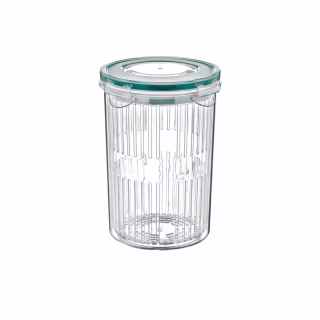 Харчовий контейнер Irak Plastik Fresh круглий 1,5 л з друшляком прозорий (5376)