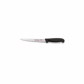 Кухонний ніж Victorinox Fibrox филейный 18 см, черный (5.3813.18)