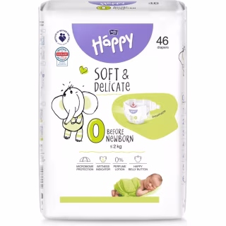 Підгузки Bella Happy 0 Before New Born 46 шт (5900516605322)