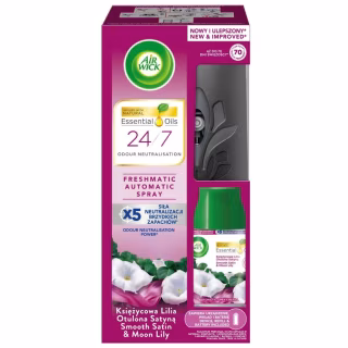 Освіжувач повітря Air Wick Автоматичний зі змінним балоном Ніжність шовку та лілії 250 мл (5900627076196)