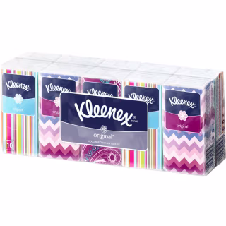 Салфетки косметические Kleenex Original двухслойные 10 пачек по 10 шт. (5901478905192)