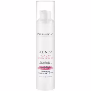 Крем для лица Dermedic Redness Calm Correcting Day Cream UV+IR SPF 20 Корректирующий Дневной 40 мл (5901643176549)