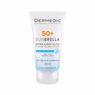 Средство от загара Dermedic Sunbrella Ультралегкий защитный флюид SPF 50+ Для сухой и нормальной кожи 40 мл (5901643177546)
