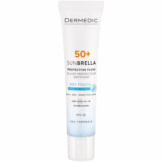 Засіб від засмаги Dermedic Sunbrella SPF 50+ PPD 30 Матувальний сонцезахисний флюїд 40 мл (5901643178109)