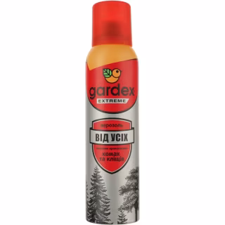 Аерозоль від комах Gardex Extreme від усіх літаючих кровососних комах і кліщів 125 мл (5904114080031)