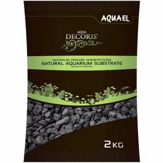 Грунт для аквариума AquaEl базальтовый гравий 2 кг (2-4 мм) черный (5905546209694)
