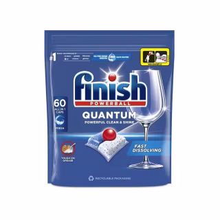 Таблетки для посудомоечных машин Finish Quantum All in 1 60 шт. (5908252004881/5908252015948)