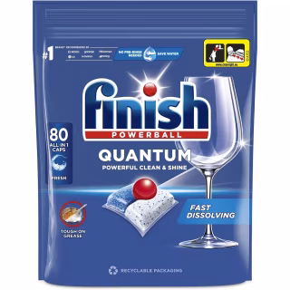Таблетки для посудомоечных машин Finish Quantum All in 1 80 шт. (5908252011490)