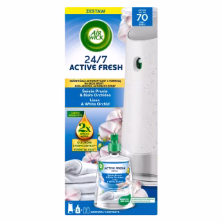 Освежитель воздуха Air Wick Active Fresh Автоматический Утренняя свежесть и цветы орхидеи 228 мл (5908252018284)