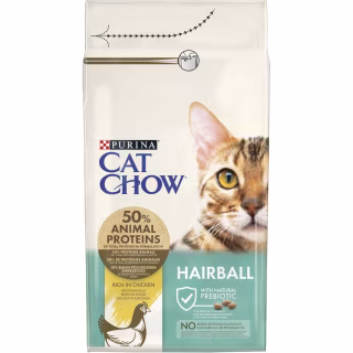 Сухой корм для кошек Purina Cat Chow Hairball с курицей 1.5 кг (5997204514486)