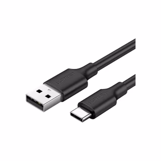 Дата кабель USB 2.0 AM to USB-C 0.5m 3.0A (18W) Nickel Plating US287 Black Ugreen (60115)