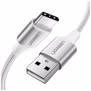 Дата кабель USB 2.0 AM to USB-C 2.0m 3.0A 18W US288 White Ugreen (60133)