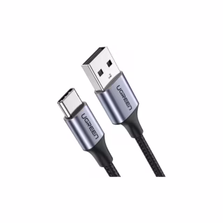 Дата кабель USB 2.0 AM to USB-C 3.0m 3.0A 18W US288 Space Gray Ugreen (60408)