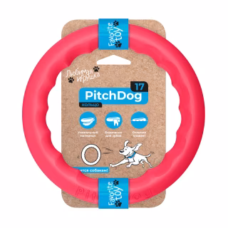 Игрушка для собак Collar PitchDog Кольцо для апортировки 17 см розовое (62367)