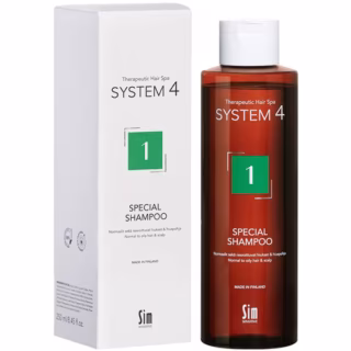 Шампунь Sim Sensitive System 4 Для нормальной кожи головы и склонной к жирности 250 мл (6417150024345)