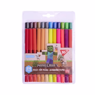 Фломастеры Yes Minecraft 24 цвета (650571)
