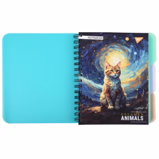 Блокнот Yes А5 Dreamer animals 144 листа пластиковая обложка (681972)