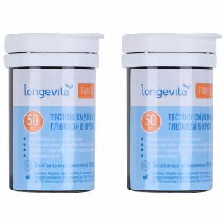 Тест-полоски для глюкометра Longevita Family 2 x 50 шт. (6837151)