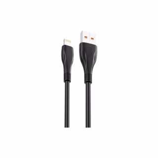 Дата кабель USB 2.0 AM to Lightning 1.0m 6A NB185 black XO (6920680879236)