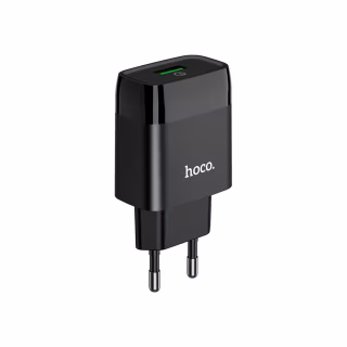 Зарядное устройство HOCO C72Q Glorious USB QC3.0 18W Black (6931474732507)