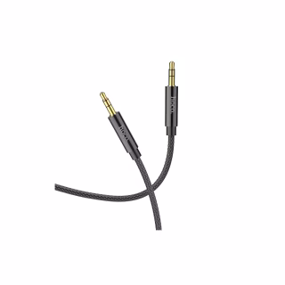 Кабель мультимедійний 3.5mm M to 3.5mm M 2.0m Black HOCO (6931474759894)